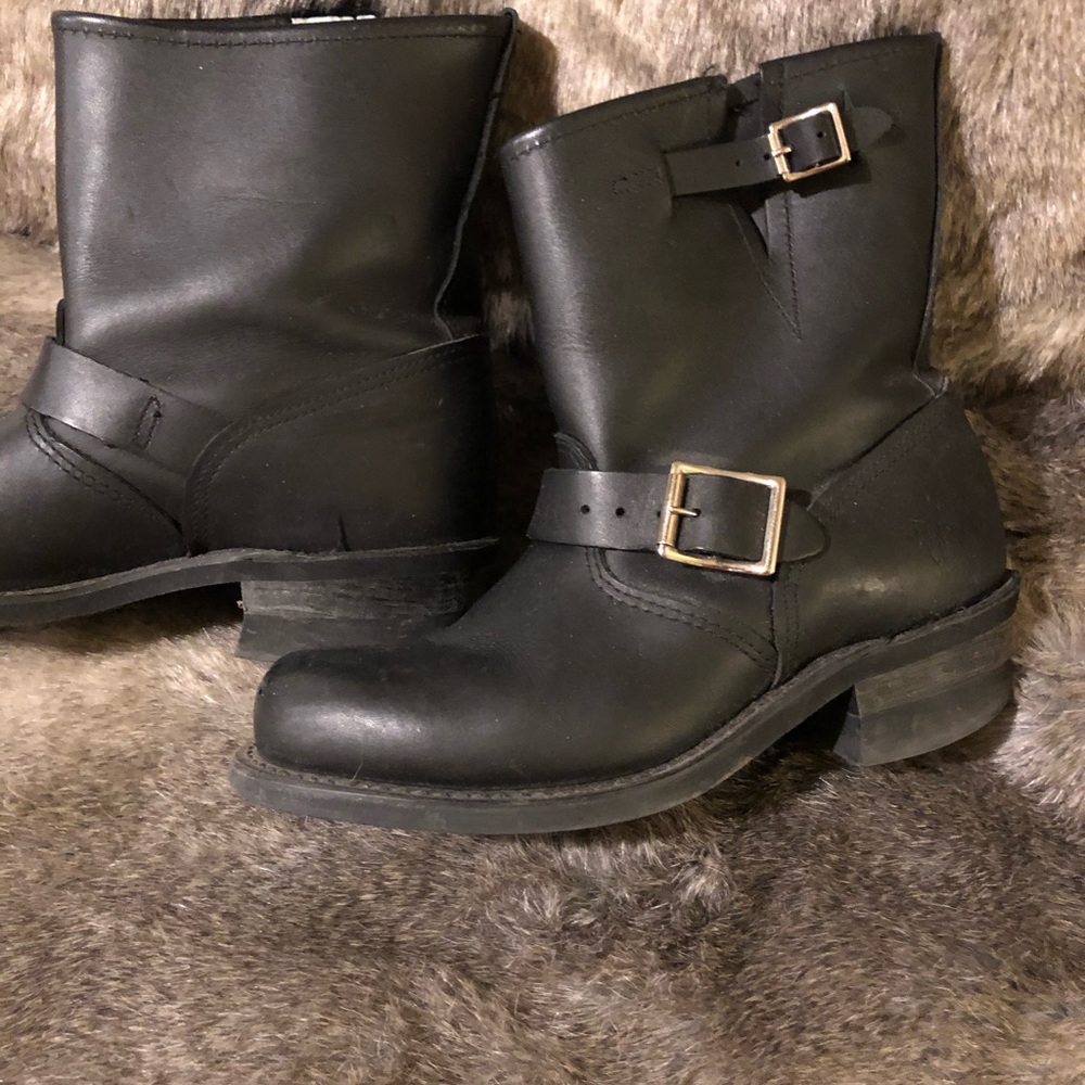 Frye engineer boots